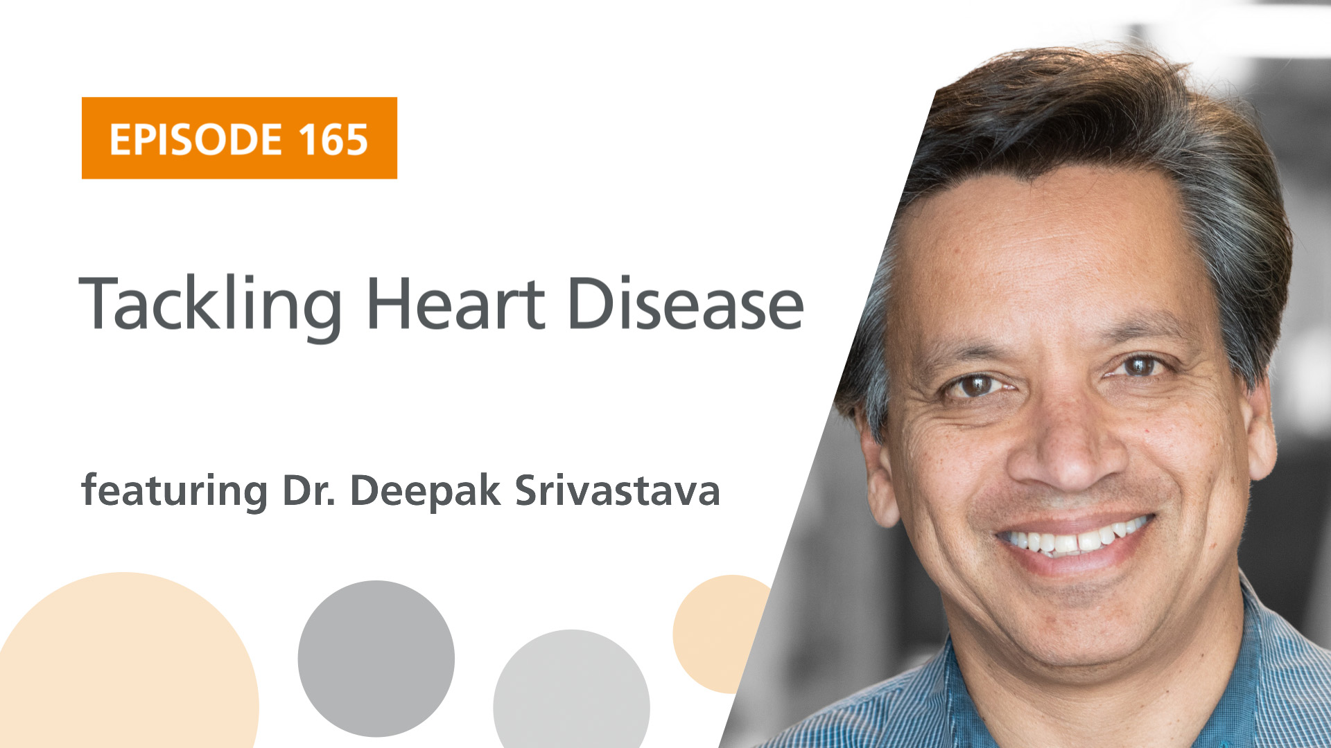 Ep. 165: Tackling Heart Disease Featuring Dr. Deepak Srivastava - The  Stem Cell Podcast